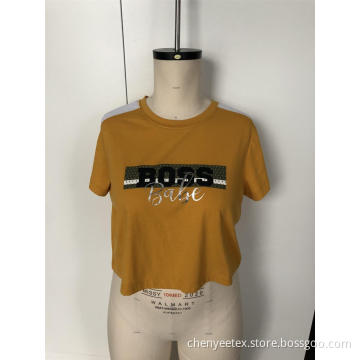 Yellow shoulder sport short sleeve